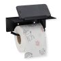 Toilet paper holder 7x18.5x10.5cm., black