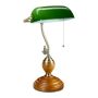 Table lamp 45x27x17cm., brown/dark green/gold color