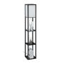 Floor lamp 161x26x26cm., black/white