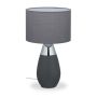 Table lamp 48.5x28cm., dark gray/gray/silver color