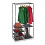 Open wardrobe 160x84x43cm., black