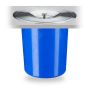 Built-in waste bin for countertop 23x24cm, 5L., blue/silver color