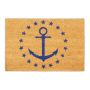 Doormat "Anchor" 60x40 cm., light brown/blue
