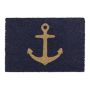 Doormat "Anchor" 60x40 cm., dark blue/light brown