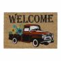 Doormat "Welcome" with car 60x40 cm.