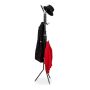 Clothes rack 180x44x39cm., black/white