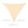 Triangular sun awning 300x300x300cm., beige
