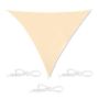 Triangular sun awning 500x500x500cm., beige