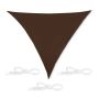 Triangular sun awning 300x300x300cm., brown
