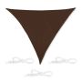 Triangular sun awning 500x500x500cm., brown