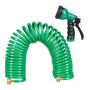 Garden hose with gun 10m, green/black