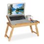 Laptop table 43.5x57x30cm., light brown