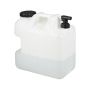 Water canister with faucet 38x22x39cm., white/black