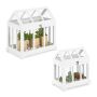 Set of 2 garden pots, white