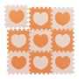 Play mat "Delionė" 91.5x91.5cm., beige/orange color