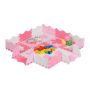 Play mat "Delionė" with border 1x31.5x31.5cm., pink/white