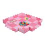 Play mat "Delionė" with border 1x31.5x31.5cm., pink color