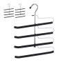 Clothes hangers 3 pcs., black/silver color