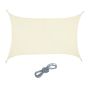 Rectangular sun awning 400x300cm., cream color