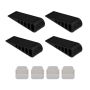 Set of 4 rubber supports, black
