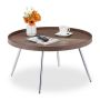 Side table 42x78cm., silver/dark brown