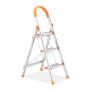 Household ladder 111.5x50.5x62.5cm., silver/orange color