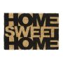 Doormat "Home sweet home" 60x40 cm., black/light brown