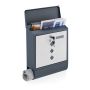Mailbox 38.5x31x12cm., dark gray/silver color