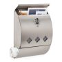 Mailbox 40x30x12.5cm., silver color