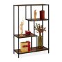 Bookshelf 114.5x77x32.5cm., brown/black
