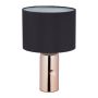 Table lamp 34x22cm., black/copper color