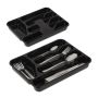 Cutlery tray 4x24.5x32.5cm., black