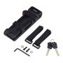 Bicycle lock with key 85cm, black