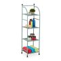 Bathroom shelf 115x33x28cm., green/black