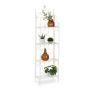 Flower stand with 4 shelves 156x46x25cm., white