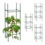Set of 4 garden trellis 90x32x32cm., green