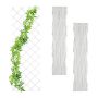Set of 2 garden grills 250x90x2cm., white