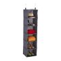 Hanging closet organizer 139x30x30cm., dark gray