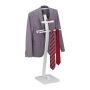 Clothes rack 112x46x32cm., white/silver color