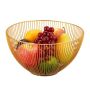 Fruit basket 14x25cm., gold color
