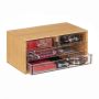 Makeup organizer with drawers 19x23.5x14cm., light brown