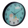 Wall clock 29.5x4.5cm., black/green/white