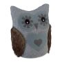 Door stop "Owl", dark gray