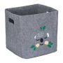Foldable bag 33x33x33cm., gray/green