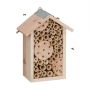 Insect hotel 21x15.5x9cm., light brown