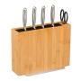 Knife stand 23x30x12cm., light brown/black