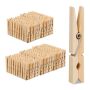 Clothespin set 240 pieces 7.5x1.5x1cm., light brown