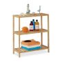 Bathroom shelf with 3 shelves 69x60x26cm., light brown
