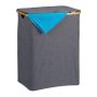 Laundry basket 67.5x56.5x37.5cm, 130L., gray/light brown