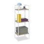 Bookshelf 95x34x27cm., white/light brown
